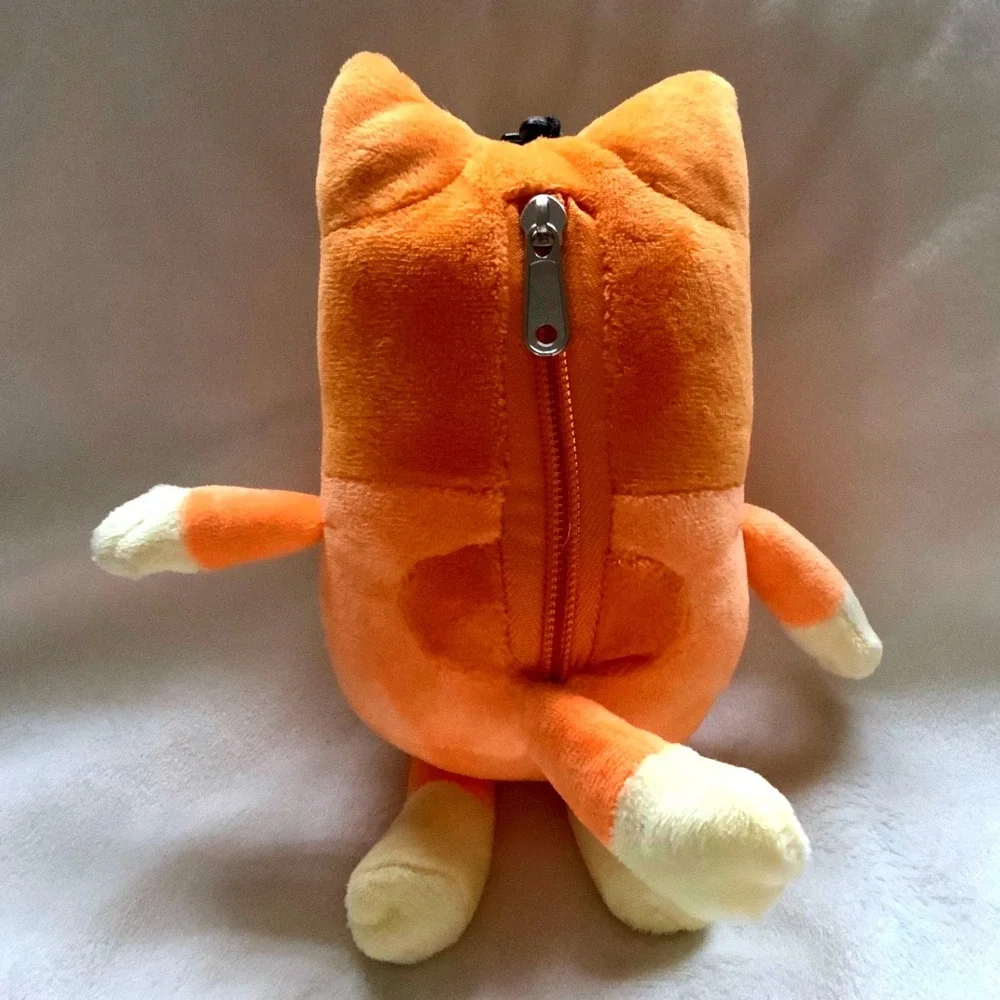 Bingo Zipper Plush Pouch Clip On 8